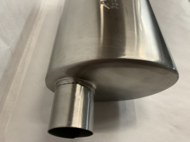 MAX Ultra Straight Flo Performance rvs uitlaat demper 2,5 inch