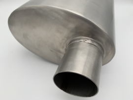 MAX Ultra Straight Flo Performance rvs uitlaat demper 2,5 inch