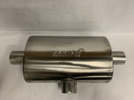 MAX Spiral Straight Flo Performance rvs uitlaat demper 2,5 inch