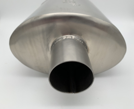 MAX Ultra Straight Flo Performance rvs uitlaat demper 2,5 inch