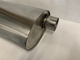 MAX Spiral Straight Flo Performance rvs uitlaat demper 2,5 inch