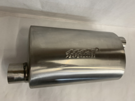 MAX Ultra Straight Flo Performance rvs uitlaat demper 2,5 inch