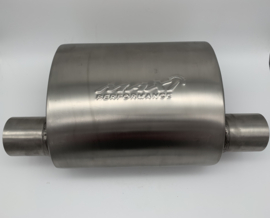 MAX Ultra Straight Flo Performance rvs uitlaat demper 2,5 inch