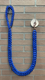 Lederen honden riem Hard blue