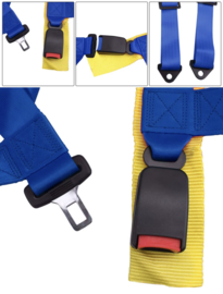 4 punts gordel set blauw.