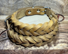 Hondenhalsband leer cognac