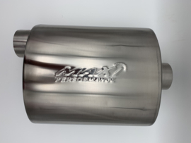 MAX Turbo Style Flo Performance rvs uitlaat demper 2,5 inch