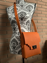 Handtas oranje messenger hand/cross body bag