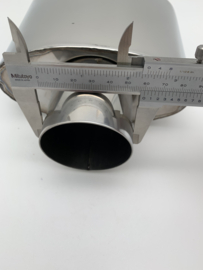Ovaal RVS uitlaat eindsierstuk 2,25 inch