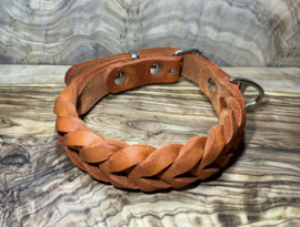 Hondenhalsband leer Orange