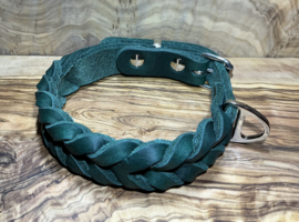 Hondenhalsband leer Green