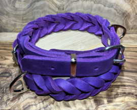 Hondenhalsband leer Purple