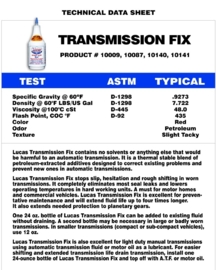 Lucas transmission fix 710ml verpakking