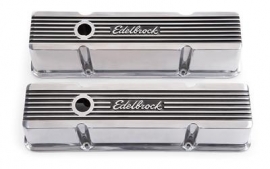 Chevrolet SB Aluminium klepdeksels hoge edelbrock