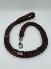 Lederen honden riem brown