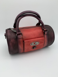 Handtas Red/wine round schoulder bag