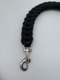 Lederen honden riem Black