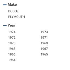 Exhaust Gaskets, Dodge, Plymouth