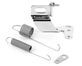Throttle Return Spring Kit, Car Carburetor Throttle Cable Bracket with Dual Return Spring Set