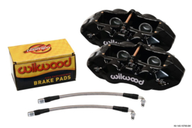 Wilwood 6 piston front 4 piston rear black caliper set compleet corvette