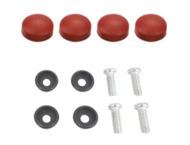 Kentekenplaat bevestiging set Rood