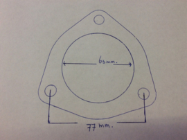 2,5 inch copper header collector gasket