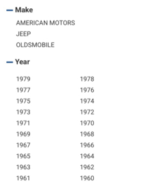 Water Neck, AMC, Jeep - thermostaathuis