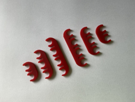 Bougiekabel houders rood 7/8 mm