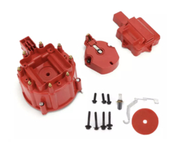 GM V8 verdeelkap en rotor kit compleet rood