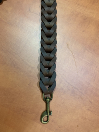 Leren duo honden riem brown