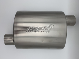 MAX Ultra Straight Flo Performance rvs uitlaat demper 2,5 inch