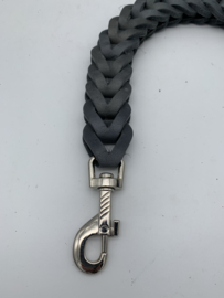 Lederen honden riem Grey