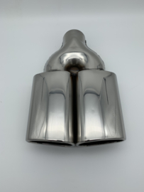 Uitlaat Sierstuk RVS Dubbel ovaal – 2 x 85X60mm