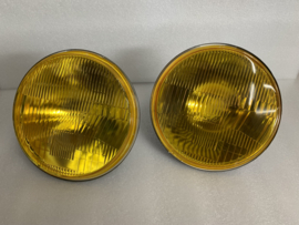7 inch Amerikaanse  koplamp met geel glas H4 lamp set 2 stuks
