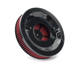 Luchtfilter 14 inch high flow zwart met rood filter
