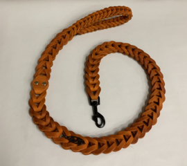 Lederen honden riem Orange