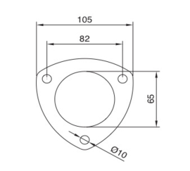 2,5 inch  las flens set