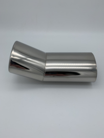 RVS uitlaat sierstuk DTM Ovaal 95x65mm