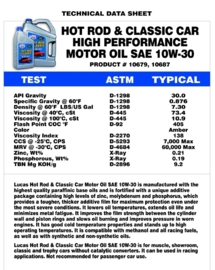 HOT ROD & CLASSIC CAR 10W-30 MOTOR OIL