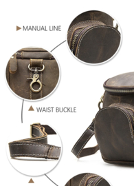 Schoudertas 100% leren crossbody tas