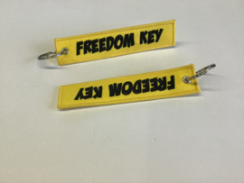 Freedom key yellow sleutelhanger