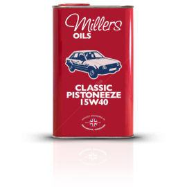 Millers Oil Classic Pistoneeze 15W40. 1 en 5 liter