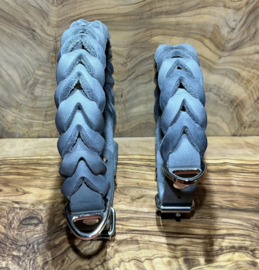 Hondenhalsband leer Grey