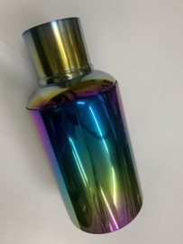 4 Inch rainbow RVS uitlaat sierstuk recht