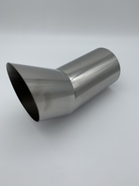 RVS uitlaat sierstuk DTM 3,5 inch mini