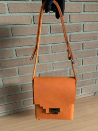 Handtas oranje messenger hand/cross body bag