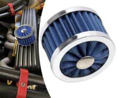 Performance breather filter blue
