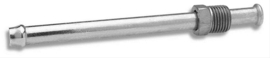 Line Adapter, Steel, Natural, 3/8 in. Inverted Flare Male Threads, 3/8 in. Hose Barb, 4.50 in. Length, Each