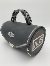 Handtas Dark grey round handbag
