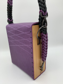 Schouder tas  violet zwart shoulder bag